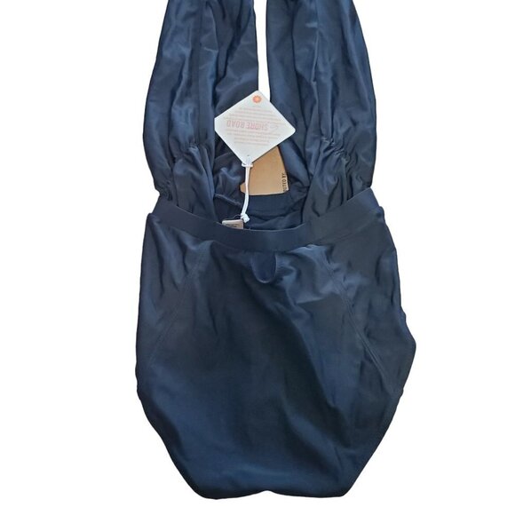 NWT 6 Shore Road by Pooja Twisted Front Black 1 piece Swimsuit Sz XS Minimalist - Picture 7 of 7